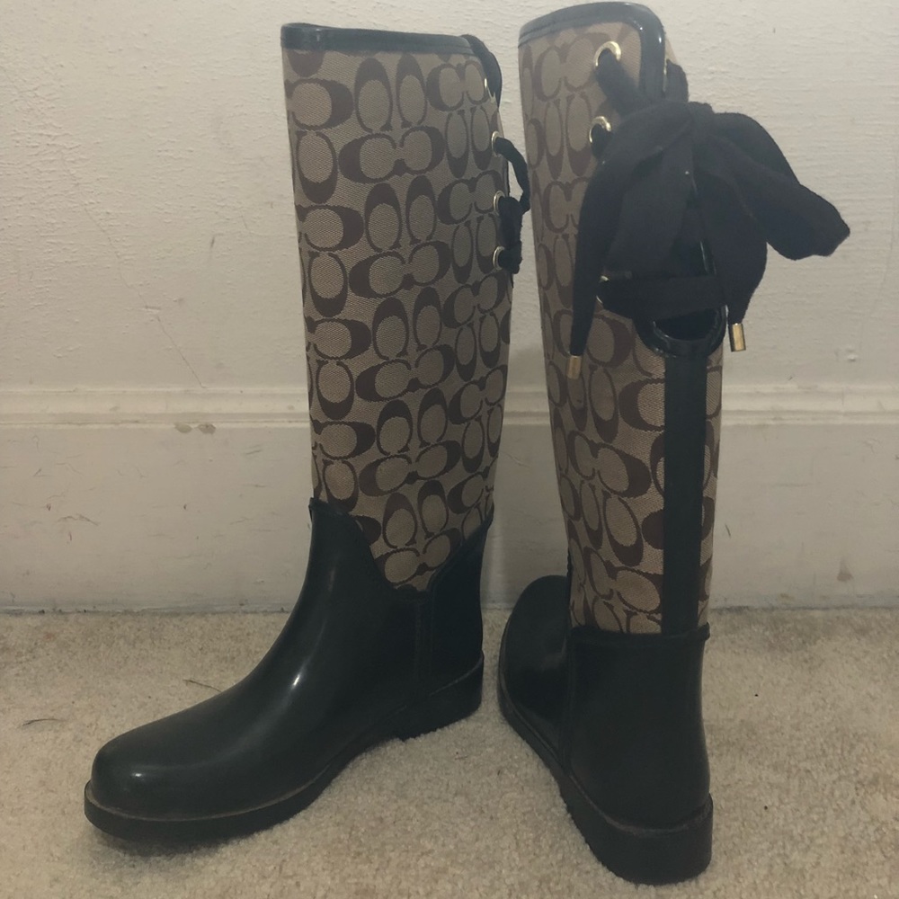 Coach rain boots